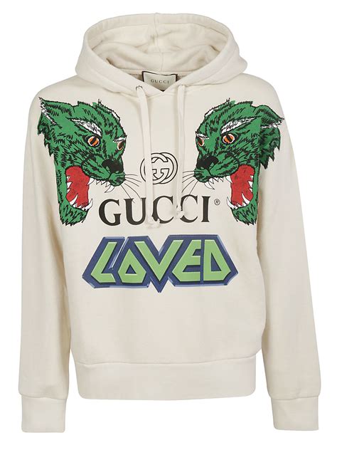 gucci white shirt with tiger|gucci tiger hoodie.